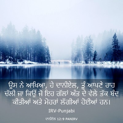 Picture 03 - ਦਾਨੀਏਲ 12:9 PANIRV - ਉਸ ਨੇ ਆਖਿਆ, ਹੇ - Bible Verse Picture