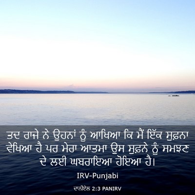 Picture 03 - ਦਾਨੀਏਲ 2:3 PANIRV - ਤਦ ਰਾਜੇ ਨੇ ਉਹਨਾਂ - Bible Verse Picture