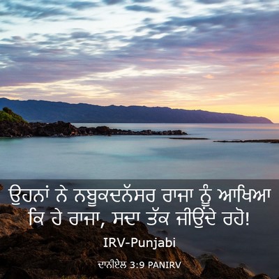 Picture 03 - ਦਾਨੀਏਲ 3:9 PANIRV - ਉਹਨਾਂ ਨੇ - Bible Verse Picture