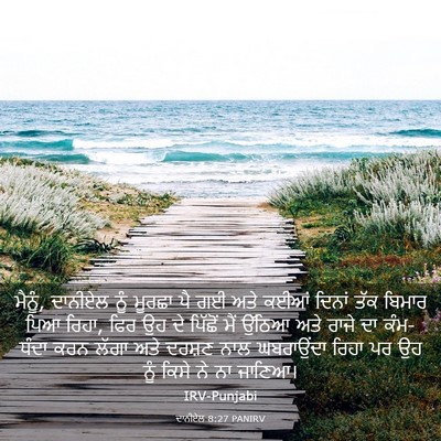Picture 03 - ਦਾਨੀਏਲ 8:27 PANIRV - ਮੈਨੂੰ, ਦਾਨੀਏਲ ਨੂੰ - Bible Verse Picture