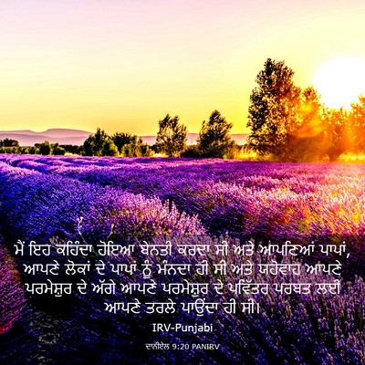 Picture 03 - ਦਾਨੀਏਲ 9:20 PANIRV - ਮੈਂ ਇਹ ਕਹਿੰਦਾ ਹੋਇਆ - Bible Verse Picture