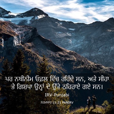 Picture 03 - ਨਹਮਯਾਹ 11:21 PANIRV - ਪਰ ਨਥੀਨੀਮ ਓਫ਼ਲ - Bible Verse Picture
