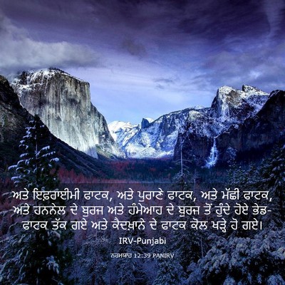 Picture 03 - ਨਹਮਯਾਹ 12:39 PANIRV - ਅਤੇ ਇਫ਼ਰਾਈਮੀ ਫਾਟਕ, - Bible Verse Picture