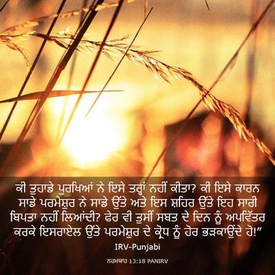 Picture 03 - ਨਹਮਯਾਹ 13:18 PANIRV - ਕੀ ਤੁਹਾਡੇ ਪੁਰਖਿਆਂ - Bible Verse Picture