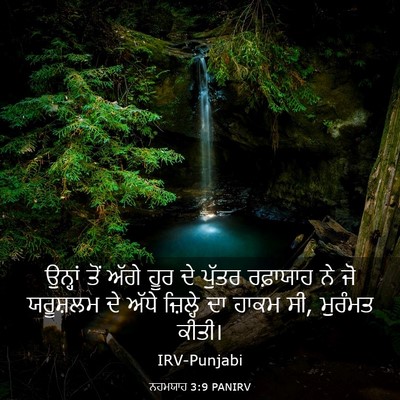 Picture 03 - ਨਹਮਯਾਹ 3:9 PANIRV - ਉਨ੍ਹਾਂ ਤੋਂ ਅੱਗੇ - Bible Verse Picture