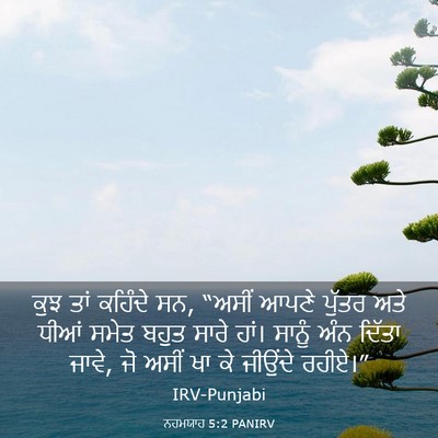 Picture 03 - ਨਹਮਯਾਹ 5:2 PANIRV - ਕੁਝ ਤਾਂ ਕਹਿੰਦੇ ਸਨ, - Bible Verse Picture