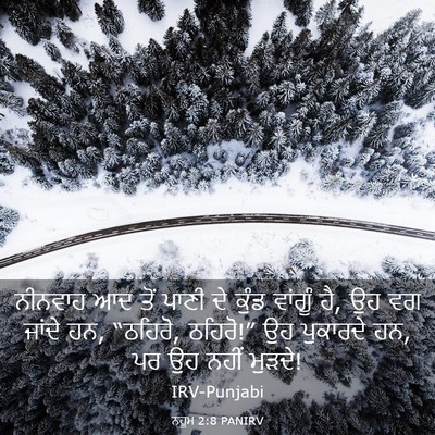 Picture 03 - ਨਹੂਮ 2:8 PANIRV - ਨੀਨਵਾਹ ਆਦ ਤੋਂ ਪਾਣੀ - Bible Verse Picture