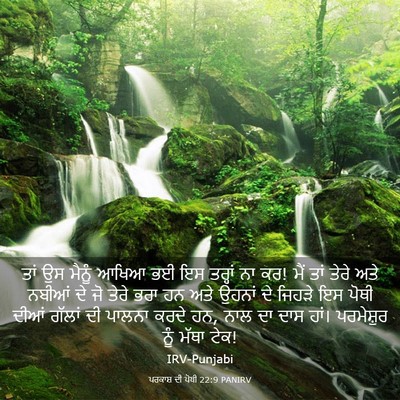 Picture 03 - ਪਰਕਾਸ਼ ਦੀ ਪੋਥੀ 22:9 PANIRV - ਤਾਂ ਉਸ ਮੈਨੂੰ ਆਖਿਆ - Bible Verse Picture