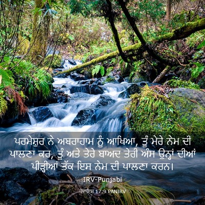 Picture 03 - ਪੈਦਾਇਸ਼ 17:9 PANIRV - ਪਰਮੇਸ਼ੁਰ ਨੇ - Bible Verse Picture