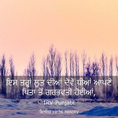 Picture 03 - ਪੈਦਾਇਸ਼ 19:36 PANIRV - ਇਸ ਤਰ੍ਹਾਂ ਲੂਤ ਦੀਆਂ - Bible Verse Picture