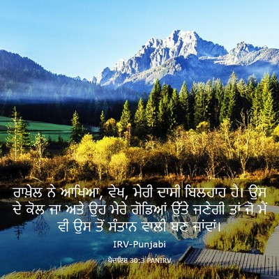Picture 03 - ਪੈਦਾਇਸ਼ 30:3 PANIRV - ਰਾਖ਼ੇਲ ਨੇ ਆਖਿਆ, - Bible Verse Picture