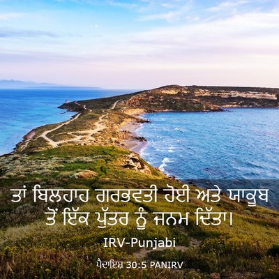 Picture 03 - ਪੈਦਾਇਸ਼ 30:5 PANIRV - ਤਾਂ ਬਿਲਹਾਹ ਗਰਭਵਤੀ - Bible Verse Picture