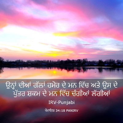 Picture 03 - ਪੈਦਾਇਸ਼ 34:18 PANIRV - ਉਨ੍ਹਾਂ ਦੀਆਂ ਗੱਲਾਂ - Bible Verse Picture