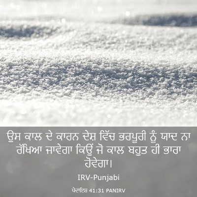 Picture 03 - ਪੈਦਾਇਸ਼ 41:31 PANIRV - ਉਸ ਕਾਲ ਦੇ ਕਾਰਨ ਦੇਸ਼ - Bible Verse Picture