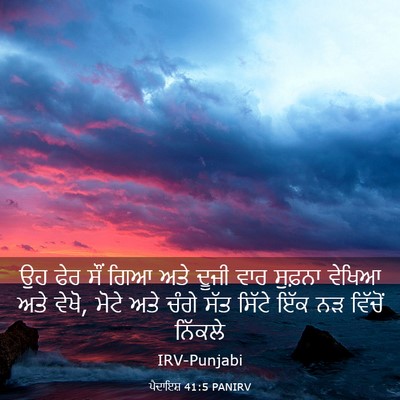 Picture 03 - ਪੈਦਾਇਸ਼ 41:5 PANIRV - ਉਹ ਫੇਰ ਸੌਂ ਗਿਆ ਅਤੇ - Bible Verse Picture