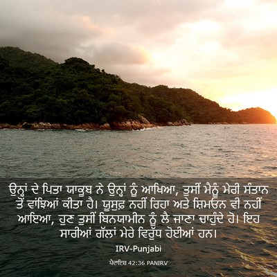 Picture 03 - ਪੈਦਾਇਸ਼ 42:36 PANIRV - ਉਨ੍ਹਾਂ ਦੇ ਪਿਤਾ - Bible Verse Picture