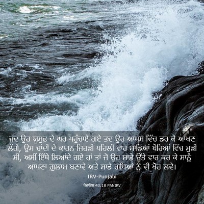 Picture 03 - ਪੈਦਾਇਸ਼ 43:18 PANIRV - ਜਦ ਉਹ ਯੂਸੁਫ਼ ਦੇ ਘਰ - Bible Verse Picture