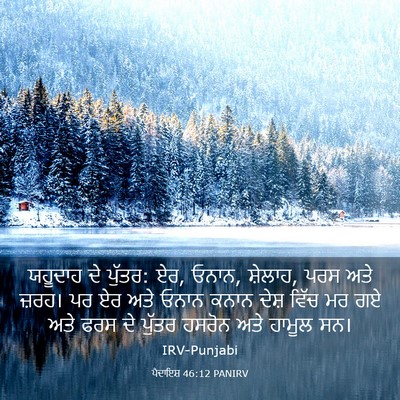 Picture 03 - ਪੈਦਾਇਸ਼ 46:12 PANIRV - ਯਹੂਦਾਹ ਦੇ ਪੁੱਤਰ: - Bible Verse Picture