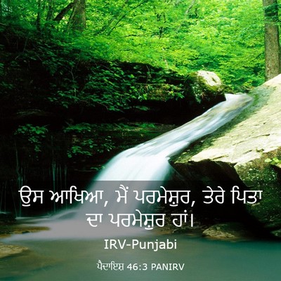 Picture 03 - ਪੈਦਾਇਸ਼ 46:3 PANIRV - ਉਸ ਆਖਿਆ, ਮੈਂ - Bible Verse Picture