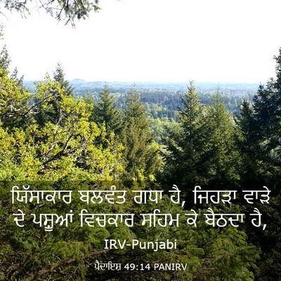 Picture 03 - ਪੈਦਾਇਸ਼ 49:14 PANIRV - ਯਿੱਸਾਕਾਰ ਬਲਵੰਤ - Bible Verse Picture