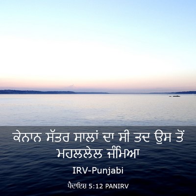 Picture 03 - ਪੈਦਾਇਸ਼ 5:12 PANIRV - ਕੇਨਾਨ ਸੱਤਰ ਸਾਲਾਂ - Bible Verse Picture