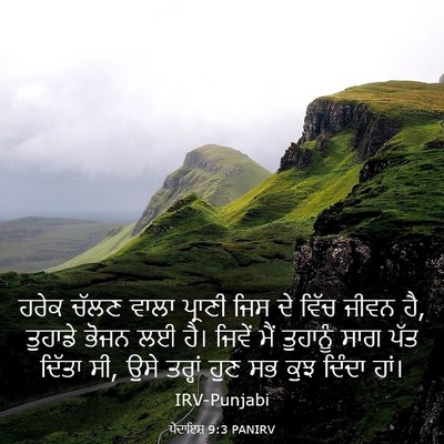 Picture 03 - ਪੈਦਾਇਸ਼ 9:3 PANIRV - ਹਰੇਕ ਚੱਲਣ ਵਾਲਾ - Bible Verse Picture