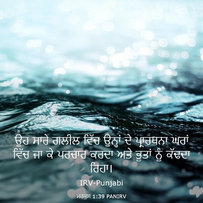 Picture 03 - ਮਰਕੁਸ 1:39 PANIRV - ਉਹ ਸਾਰੇ ਗਲੀਲ ਵਿੱਚ - Bible Verse Picture
