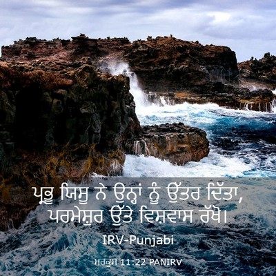Picture 03 - ਮਰਕੁਸ 11:22 PANIRV - ਪ੍ਰਭੂ ਯਿਸੂ ਨੇ - Bible Verse Picture