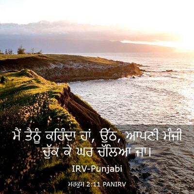 Picture 03 - ਮਰਕੁਸ 2:11 PANIRV - ਮੈਂ ਤੈਨੂੰ ਕਹਿੰਦਾ - Bible Verse Picture