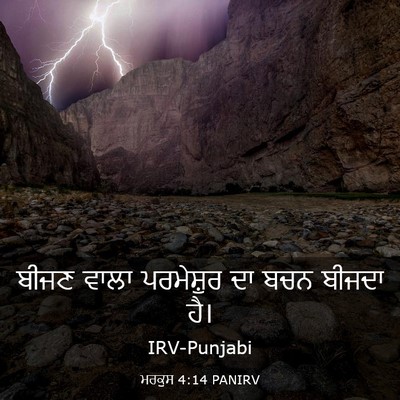 Picture 03 - ਮਰਕੁਸ 4:14 PANIRV - ਬੀਜਣ ਵਾਲਾ - Bible Verse Picture