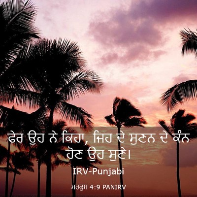 Picture 03 - ਮਰਕੁਸ 4:9 PANIRV - ਫੇਰ ਉਹ ਨੇ ਕਿਹਾ, ਜਿਹ - Bible Verse Picture
