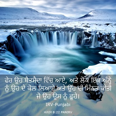 Picture 03 - ਮਰਕੁਸ 8:22 PANIRV - ਫੇਰ ਉਹ ਬੈਤਸੈਦਾ - Bible Verse Picture