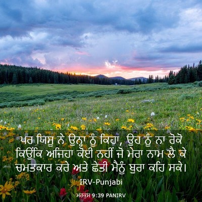 Picture 03 - ਮਰਕੁਸ 9:39 PANIRV - ਪਰ ਯਿਸੂ ਨੇ ਉਨ੍ਹਾ - Bible Verse Picture