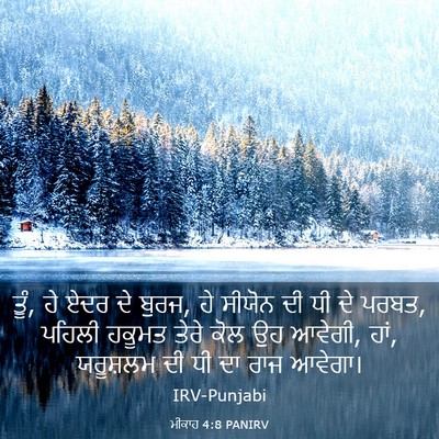 Picture 03 - ਮੀਕਾਹ 4:8 PANIRV - ਤੂੰ, ਹੇ ਏਦਰ ਦੇ ਬੁਰਜ, - Bible Verse Picture