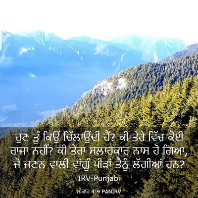Picture 03 - ਮੀਕਾਹ 4:9 PANIRV - ਹੁਣ ਤੂੰ ਕਿਉਂ - Bible Verse Picture