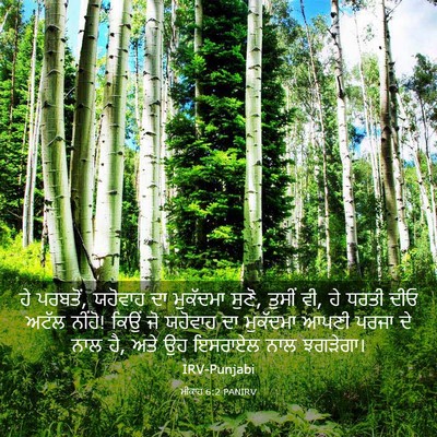 Picture 03 - ਮੀਕਾਹ 6:2 PANIRV - ਹੇ ਪਰਬਤੋਂ, ਯਹੋਵਾਹ - Bible Verse Picture