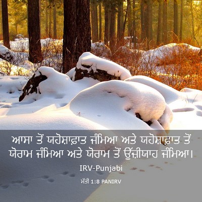 Picture 03 - ਮੱਤੀ 1:8 PANIRV - ਆਸਾ ਤੋਂ - Bible Verse Picture