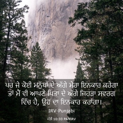 Picture 03 - ਮੱਤੀ 10:33 PANIRV - ਪਰ ਜੇ ਕੋਈ ਮਨੁੱਖਾਂ - Bible Verse Picture