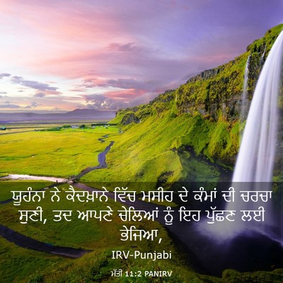 Picture 03 - ਮੱਤੀ 11:2 PANIRV - ਯੂਹੰਨਾ ਨੇ - Bible Verse Picture