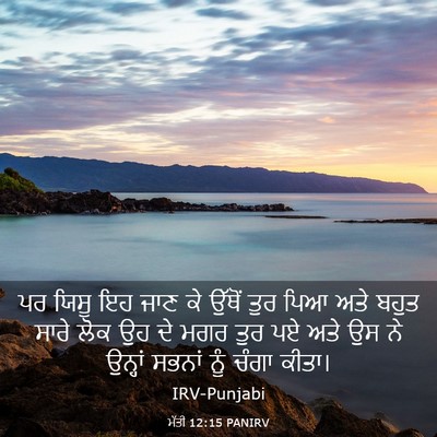 Picture 03 - ਮੱਤੀ 12:15 PANIRV - ਪਰ ਯਿਸੂ ਇਹ ਜਾਣ ਕੇ - Bible Verse Picture