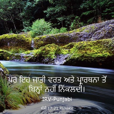 Picture 03 - ਮੱਤੀ 17:21 PANIRV - ਪਰ ਇਹ ਜਾਤੀ ਵਰਤ ਅਤੇ - Bible Verse Picture