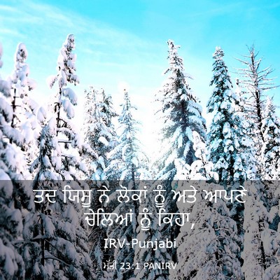Picture 03 - ਮੱਤੀ 23:1 PANIRV - ਤਦ ਯਿਸੂ ਨੇ ਲੋਕਾਂ - Bible Verse Picture