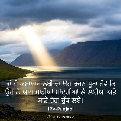Picture 03 - ਮੱਤੀ 8:17 PANIRV - ਤਾਂ ਜੋ ਯਸਾਯਾਹ ਨਬੀ - Bible Verse Picture