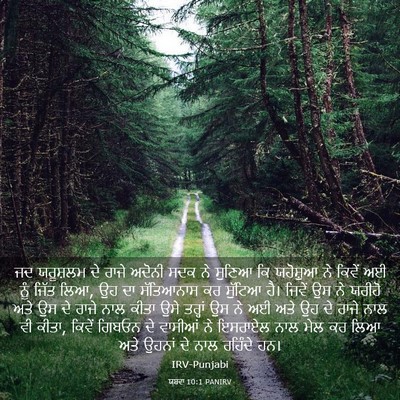 Picture 03 - ਯਸ਼ਵਾ 10:1 PANIRV - ਜਦ ਯਰੂਸ਼ਲਮ ਦੇ ਰਾਜੇ - Bible Verse Picture
