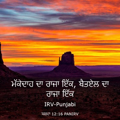 Picture 03 - ਯਸ਼ਵਾ 12:16 PANIRV - ਮੱਕੇਦਾਹ ਦਾ ਰਾਜਾ - Bible Verse Picture