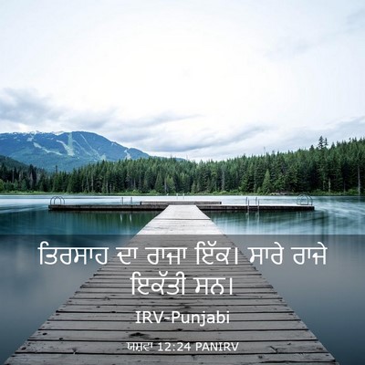 Picture 03 - ਯਸ਼ਵਾ 12:24 PANIRV - ਤਿਰਸਾਹ ਦਾ ਰਾਜਾ - Bible Verse Picture