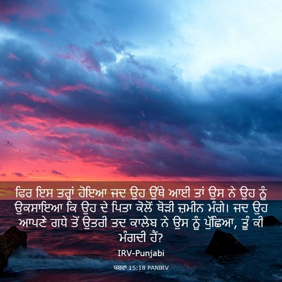 Picture 03 - ਯਸ਼ਵਾ 15:18 PANIRV - ਫਿਰ ਇਸ ਤਰ੍ਹਾਂ ਹੋਇਆ - Bible Verse Picture