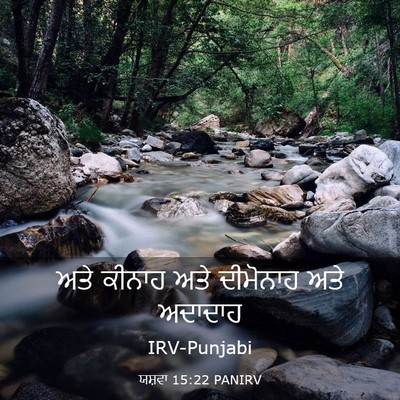 Picture 03 - ਯਸ਼ਵਾ 15:22 PANIRV - ਅਤੇ ਕੀਨਾਹ ਅਤੇ - Bible Verse Picture