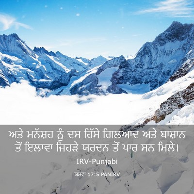 Picture 03 - ਯਸ਼ਵਾ 17:5 PANIRV - ਅਤੇ ਮਨੱਸ਼ਹ ਨੂੰ ਦਸ - Bible Verse Picture