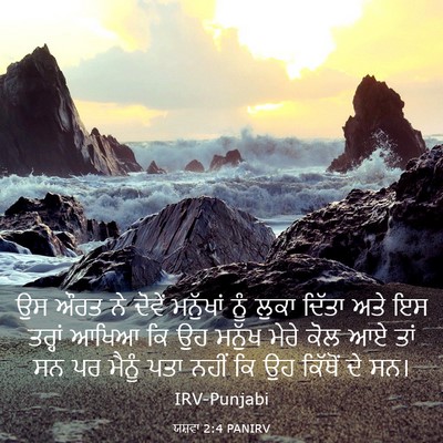Picture 03 - ਯਸ਼ਵਾ 2:4 PANIRV - ਉਸ ਔਰਤ ਨੇ ਦੋਵੇਂ - Bible Verse Picture